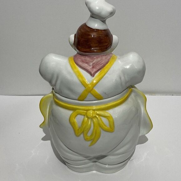 Dalla Sassa Mario Multicolor 1940 Chef Pierre Cookie Jar Pottery OS - Picture 4 of 12